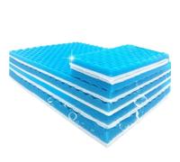 WEITINGKKK Acuario Almohadilla de Filtro de Medios, Filtro de Esponja for Acuario Azul y Blanco, Varios tamaños(50cmx11cmx2cm)
