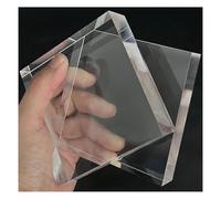 WEITINGKKK Bloque Expositor acrílico, Panel de lámina acrílica 100x100 mm, Paquete 2 Unidades, Espesor 25-30(Thickness:30Mm)