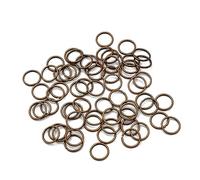 WEITINGKKK Conectores de anillo, Lote de 5-500 conectores de metal de 3-20 mm con cierre de salto abierto for hacer joyas.(Copper,12mm 100pcs)