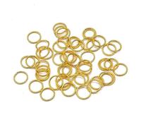 WEITINGKKK Conectores de anillo, Lote de 5-500 conectores de metal de 3-20 mm con cierre de salto abierto for hacer joyas.(Gold,7mm 200pcs)