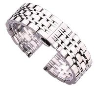 WEITINGKKK Correa acero inoxidable, Correa deportiva for hombre, pulsera de reloj de acero inoxidable, correa de reloj for hombre y mujer, correa de reloj pulida de Metal, accesorios de reloj(18mm)