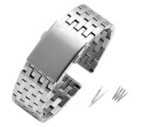 WEITINGKKK Correa acero inoxidable, Correas de reloj Correa de reloj de acero inoxidable Correa de reloj de liberación rápida de metal for hombre Pulsera de 24 mm 26 mm 28 mm 30 mm(Asilver,28mm)