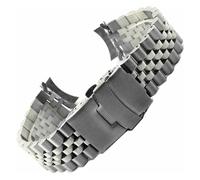 WEITINGKKK Correa acero inoxidable, Correas de reloj Correa de reloj de acero inoxidable Correas con extremos curvos 18 mm 19 mm 20 mm 21 mm 22 mm 24 mm 26 mm 28 mm 30 mm Banda universal(Silver,20mm)