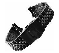 WEITINGKKK Correa acero inoxidable, Correas de reloj Correa de reloj de acero inoxidable Correas con extremos curvos 18 mm 19 mm 20 mm 21 mm 22 mm 24 mm 26 mm 28 mm 30 mm Banda universal(Black,18mm)