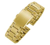 WEITINGKKK Correa acero inoxidable, Correas de reloj Correa de reloj universal de acero inoxidable Correa de muñeca con extremo plano Pulsera de metal for hombres y mujeres al por mayor(18mm)