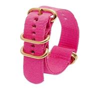 WEITINGKKK Correa Reloj Hombre Correa Reloj Loop, Correa de Nailon for Reloj Seiko, Pulsera de Lona Duradera de 18mm, 20mm, 22mm y 24mm, Pulsera de Repuesto Universal for Hombre y Mujer(Pink,24mm)