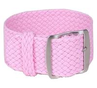 WEITINGKKK Correa reloj hombre Correa reloj Loop, Correa de nailon tejida for reloj, repuesto de correa de reloj, hebilla negra y plateada, 16mm, 18mm, 20mm, 22mm(Pink,22mm)