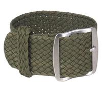 WEITINGKKK Correa reloj hombre Correa reloj Loop, Correa de nailon tejida for reloj, repuesto de correa de reloj, hebilla negra y plateada, 16mm, 18mm, 20mm, 22mm(Army Green,16mm)