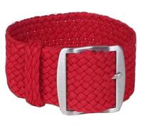 WEITINGKKK Correa reloj hombre Correa reloj Loop, Correa de nailon tejida for reloj, repuesto de correa de reloj, hebilla negra y plateada, 16mm, 18mm, 20mm, 22mm(Red,16mm)