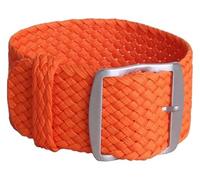 WEITINGKKK Correa reloj hombre Correa reloj Loop, Correa de nailon tejida for reloj, repuesto de correa de reloj, hebilla negra y plateada, 16mm, 18mm, 20mm, 22mm(Orange,20mm)