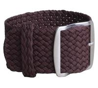 WEITINGKKK Correa reloj hombre Correa reloj Loop, Correa de nailon tejida for reloj, repuesto de correa de reloj, hebilla negra y plateada, 16mm, 18mm, 20mm, 22mm(Brown,16mm)