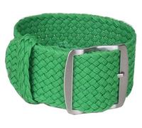 WEITINGKKK Correa reloj hombre Correa reloj Loop, Correa de nailon tejida for reloj, repuesto de correa de reloj, hebilla negra y plateada, 16mm, 18mm, 20mm, 22mm(Grass Green,14mm)