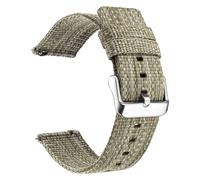 WEITINGKKK Correa reloj hombre Correa reloj Loop, Correa de reloj de nailon tejida fina de correa de reloj de liberación rápida de 18/20/22/24 mm de ancho(Green,20mm)