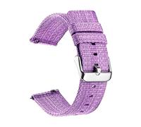 WEITINGKKK Correa reloj hombre Correa reloj Loop, Correa de reloj de nailon tejida fina de correa de reloj de liberación rápida de 18/20/22/24 mm de ancho(Purple,22mm)