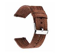 WEITINGKKK Correa reloj hombre Correa reloj Loop, Correa de reloj de nailon tejida fina de correa de reloj de liberación rápida de 18/20/22/24 mm de ancho(Brown,20mm)