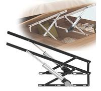WEITINGKKK - Mecanismo de elevación de cama de almacenamiento, juego de 2 cajas de almacenamiento eléctricas resistentes para cama, sofá, ahorro de espacio (negro, 110 cm)
