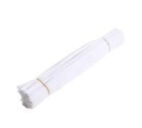 WEITINGKKK Palitos de limpieza para manualidades, Limpiadores de tuberías con tallos chenilla Limpia Pipas Multicolor paquete 1000 for manualidades DIY 11,81 x 0,23 pulgadas(White)