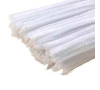 WEITINGKKK Palitos de limpieza para manualidades, Limpiadores de tuberías con tallos chenilla, paquete multicolor 8mm 500/1000 Uds for actividades escolares principiantes(1000pcs,White)