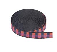 WEITINGKKK Ribete de cinta jacquard, Cinta de poliéster jacquard de algodón y poliéster for bolsos, cinturones, 1/2 pulgada, multicolor, 5 metros(1 Inch-rose Purple)