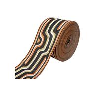 WEITINGKKK Ribete de cinta jacquard, Cinta Jacquard de 9 cm de ancho y 25 metros de poliéster multicolor(9r25-4)