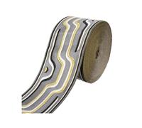 WEITINGKKK Ribete de cinta jacquard, Cinta Jacquard de 9 cm de ancho y 25 metros de poliéster multicolor(9r25-1)