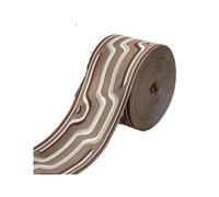 WEITINGKKK Ribete de cinta jacquard, Cinta Jacquard de 9 cm de ancho y 25 metros de poliéster multicolor(9r25-3)