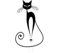 weiwie Fashion Naughty Cats Canvas Pintura Abstracta en Blanco y Negro Impresión de Arte de Pared nórdico Fotografías for Sala de Estar Decoración del hogar (Color : Cat 15, Size : 40x50cm no Frame)
