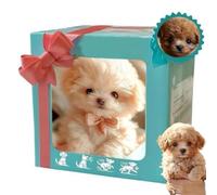 WEIWOGU 2026 Actualización de Cachorro Robot, Perro Robot con IA Realista Que actúa como un Perro Real, Camina, ladra, Mueve la Cola, Robots Inteligentes para Cachorros con IA (C)