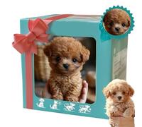 WEIWOGU 2026 Actualización de Cachorro Robot, Perro Robot con IA Realista Que actúa como un Perro Real, Camina, ladra, Mueve la Cola, Robots Inteligentes para Cachorros con IA (D)