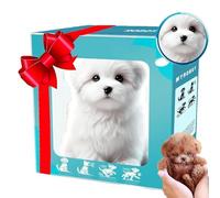 WEIWOGU 2026 Actualización de Cachorro Robot, Perro Robot con IA Realista Que actúa como un Perro Real, Camina, ladra, Mueve la Cola, Robots Inteligentes para Cachorros con IA (A)