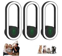 WEIWOGU 2026 Home Guardian ultrasónico actualizado, Escudo cómodo de 360° para felinos, Sistema de gestión del Entorno Interior específico para Gatos, Puro y Listo para enchufa-r (Black,3PC)