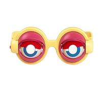 WEIWOGU Gafas parpadeantes, gafas cinéticas de ojos locos, con acción de parpadeo manual, gafas parpadeantes novedosas de parpadeo y guiño, cosas de broma, regalos tontos para fiestas (Yellow)