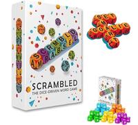 WEIWOGU Juego de Palabras con Dados revueltos, Divertido Juego de Mesa Familiar para Aprender a deletrear Letras, ejercita la Mente, desarrolla el Vocabulario y el Pensamiento (1PC)