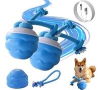 WEIWOGU Yobensun Dog Toy, Power Tail 2.0 Dog Toy - Rope Design, Interactive Dog Toys Ball with Motion Activated, USB Rechargeable for Bored Large, Medium, and Small Dogs,Keeping Them Active (2PCS)
