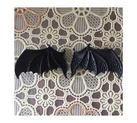 WEIXIAO WLKH Vampire Bat Wings Play Clips para Mujer Punk Gothic Vintage Aleación Girls Bang Hairgrip Barrette Accesorios para el Cabello (Color : Negro)
