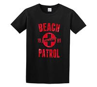 Weixiu Baywatch 90S Beach Drama Series 1989 Beach Patrol T-Shirt Black S