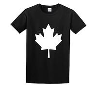 Weixiu Canadian Maple Leaf Canada National Flag Retro Football T-Shirt Black L