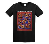 Weixiu Catherine Wheel Adam and Eve Simple Retro Interesting Funny Cute T-Shirt Black XL