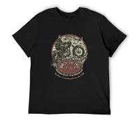 Weixiu Catherine Wheel Adam and Eve Simple Retro Interesting Funny Cute T-Shirt Black XXL