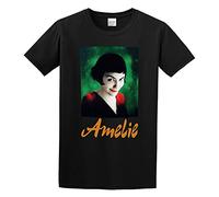 Weixiu Cool Amelie Poster Slogan EU Size aldult Nightclub Blonde Camping T-Shirt Black S