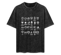 Weixiu Funny Dash Icons Mens Funny T Car Garage Mechanic Gift Dad Fathers Day Summer Tees Printed O-Neck Streetwear Order T T-Shirt Black 3XL