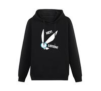 Weixiu Hey Listen Mens Hoody Ocarina Game Gaming Fairy Gamer Legend of Hoody Sweatershirt Black XL