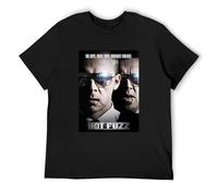 Weixiu Hot Fuzz Big Cops Men's T Shirt T-Shirt Black S