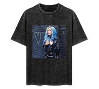 Weixiu Men's The Agonist Alissa White-Gluz Men's Classic Basic Super Soft Cotton Summer T-Shirt Black S