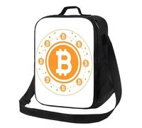 WEIXNCXCJ Bolsa de Almuerzo mágica de Bitcoin para criptomonedas Blockchain BTC Regalo Nevera portátil Térmica Comida Bento Box Trabajo Viaje