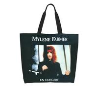 WEIXNCXCJ Bolsa de Compras Reutilizable Mylene Farmer para Mujer Bolso de Lona de Hombro Bolsas de Compras de comestibles French Singer Lavables