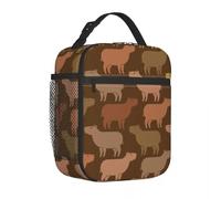 WEIXNCXCJ Bolsas de almuerzo aisladas Spider Monkey Twilight Hold On Tight Contenedor de comida Bolsa térmica Lonchera de trabajo Picnic Bento Pouch