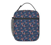 WEIXNCXCJ Cajas de almuerzo portátiles personalizadas Captain America Shield Comic para mujeres Enfriador térmico Bolsa de almuerzo aislada para niños en edad escolar