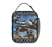 WEIXNCXCJ Lonchera Divertida Bombardiro Crocodilo Tiburón Meme Accesorios Contenedor de Almuerzo Nevera Térmica Caja Bento para la Escuela