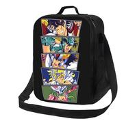 WEIXNCXCJ Lonchera personalizada de Saint Seiya Knights Of The Zodiac para nevera térmica de manga de dibujos animados impermeable Bolsa de almuerzo aislada de comida